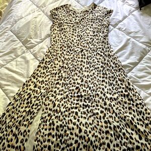 Loft size 10 animal print dress